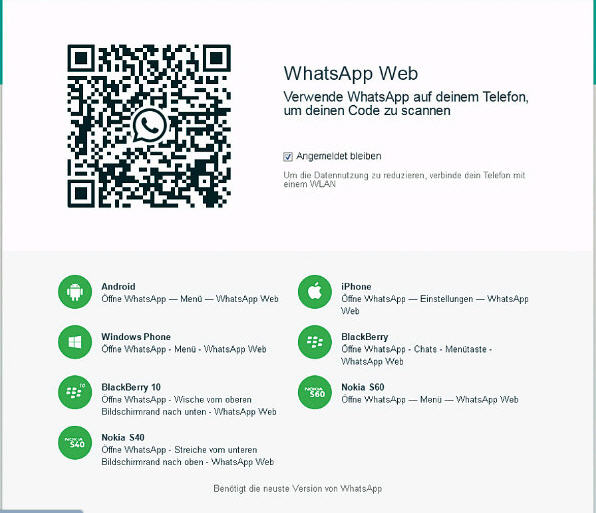 Whatsapp fuer PC