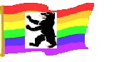 Regenbogenflagge mit Baer Regenbogenflagge mit Baer